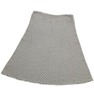 Dress Barn Elegant Beige, Black and White Patterned Skirt Size Large